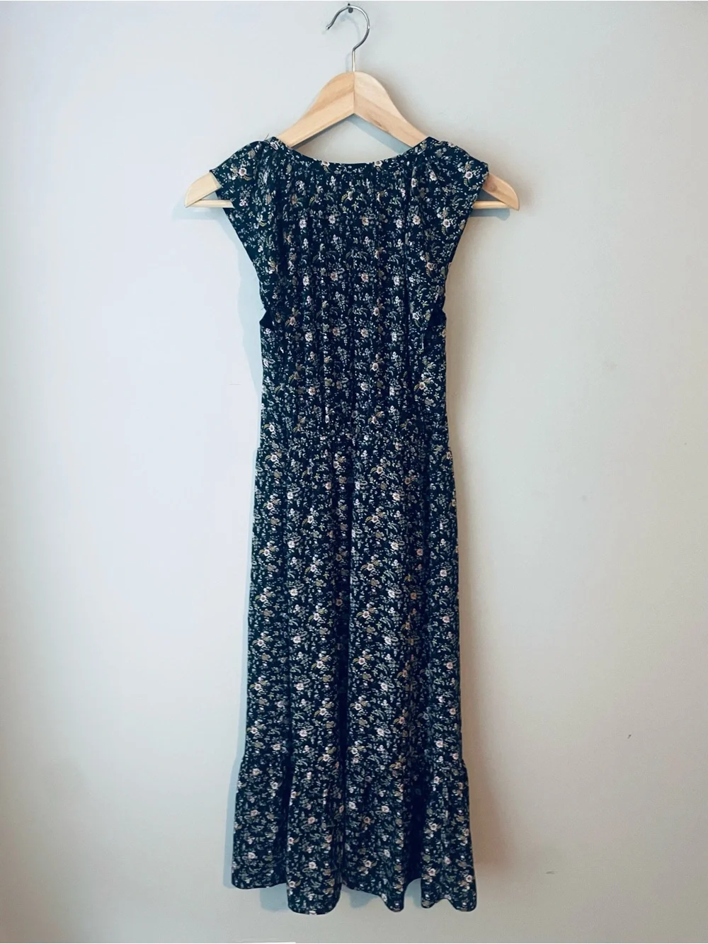 J. Crew Black Floral Dress